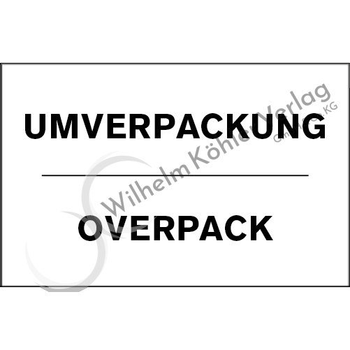  Umverpackung - Overpack                                                        