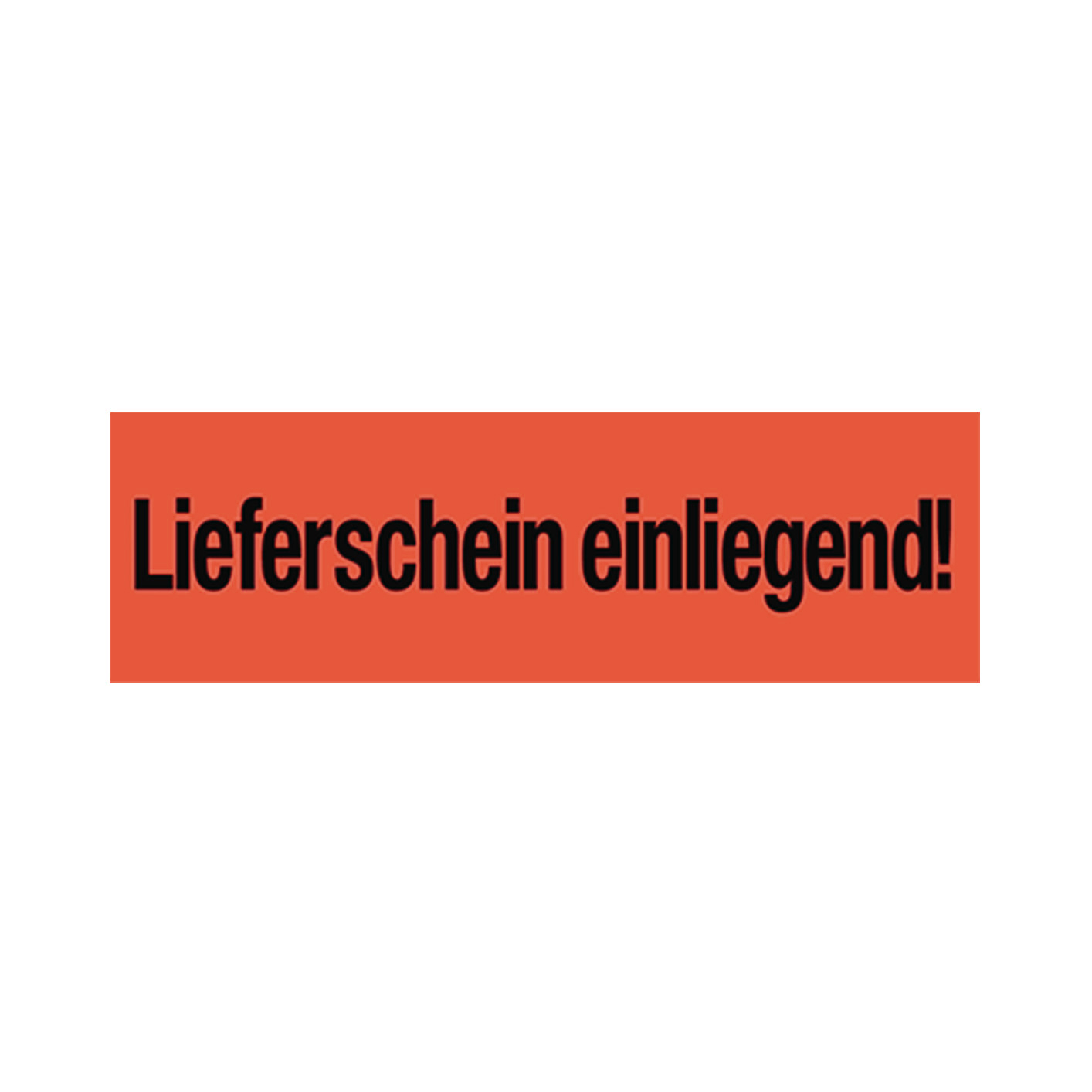 Lieferschein einliegend!                                                        