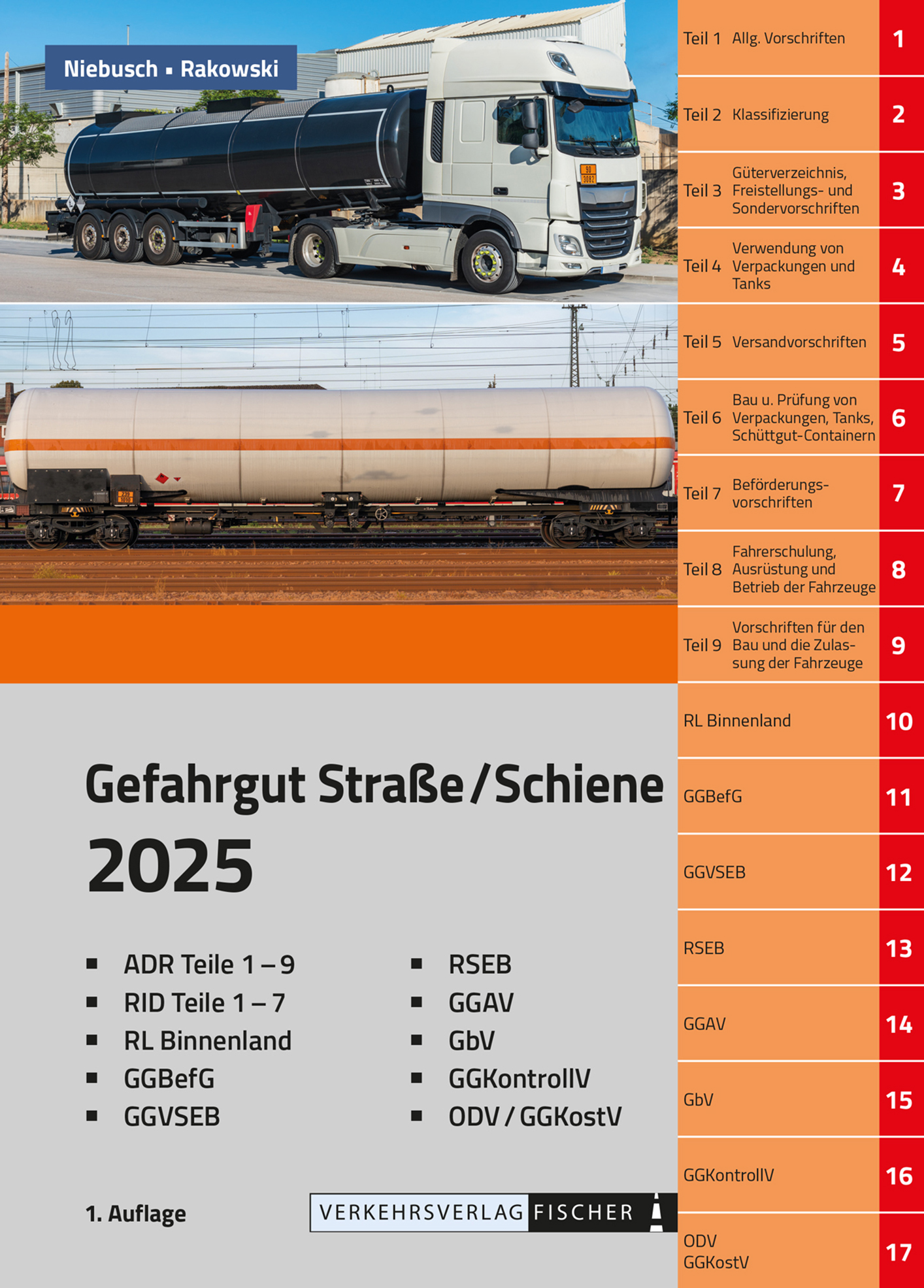 ADR/RID Gefahrgut Straße/Schiene mit Gefahrenvorschriftensammlung               