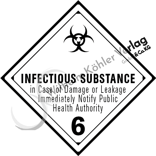 "Infectious substance" - Klasse 6.2                                             