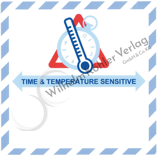 "Time & Temperature Sensitive" neutral                                          